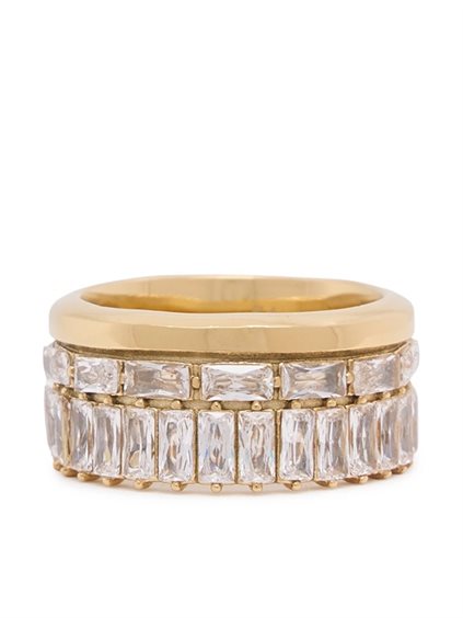 Anello Guess Donna in Acciaio Cristallo JUBR06 328JW YG - JUBR06 328JW YG